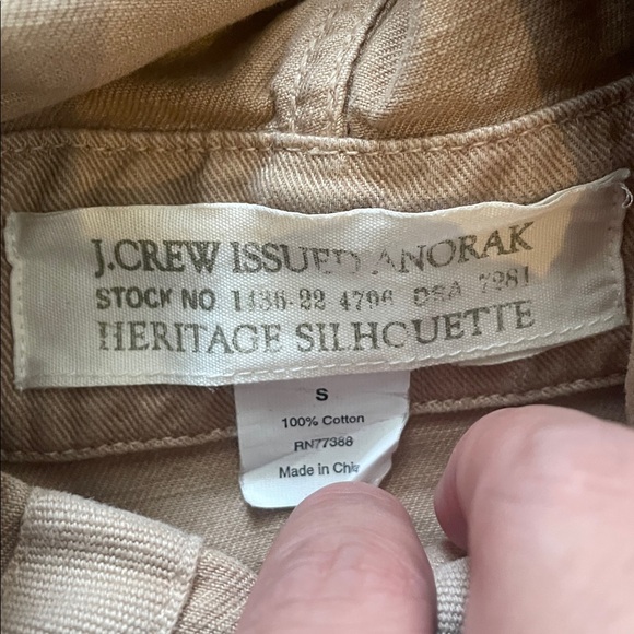 J. Crew Heritage Silhouette Anorak Military Style Gunner Jacket Women’s Small - Picture 2 of 11